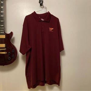 New Never Worn Under Armour Virginia Tech Hokies Golf Polo Maroon XXL (2XL)